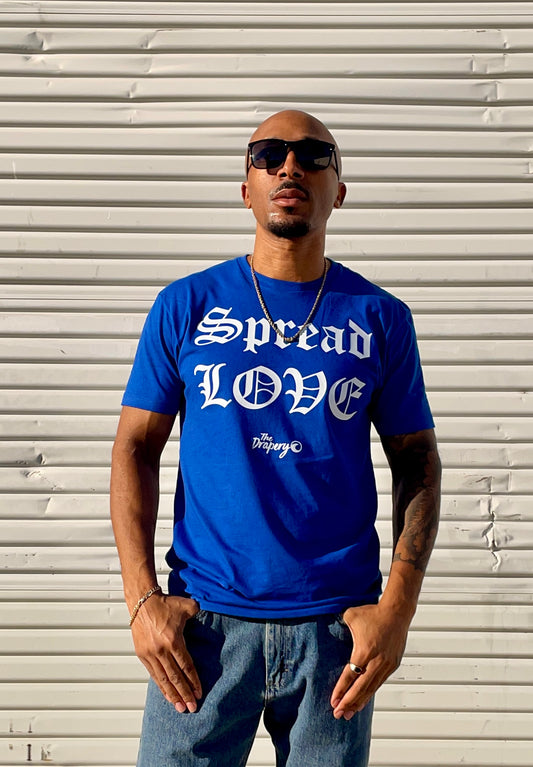 "Spread Love" Tee (Royal Blue, Black, Red)