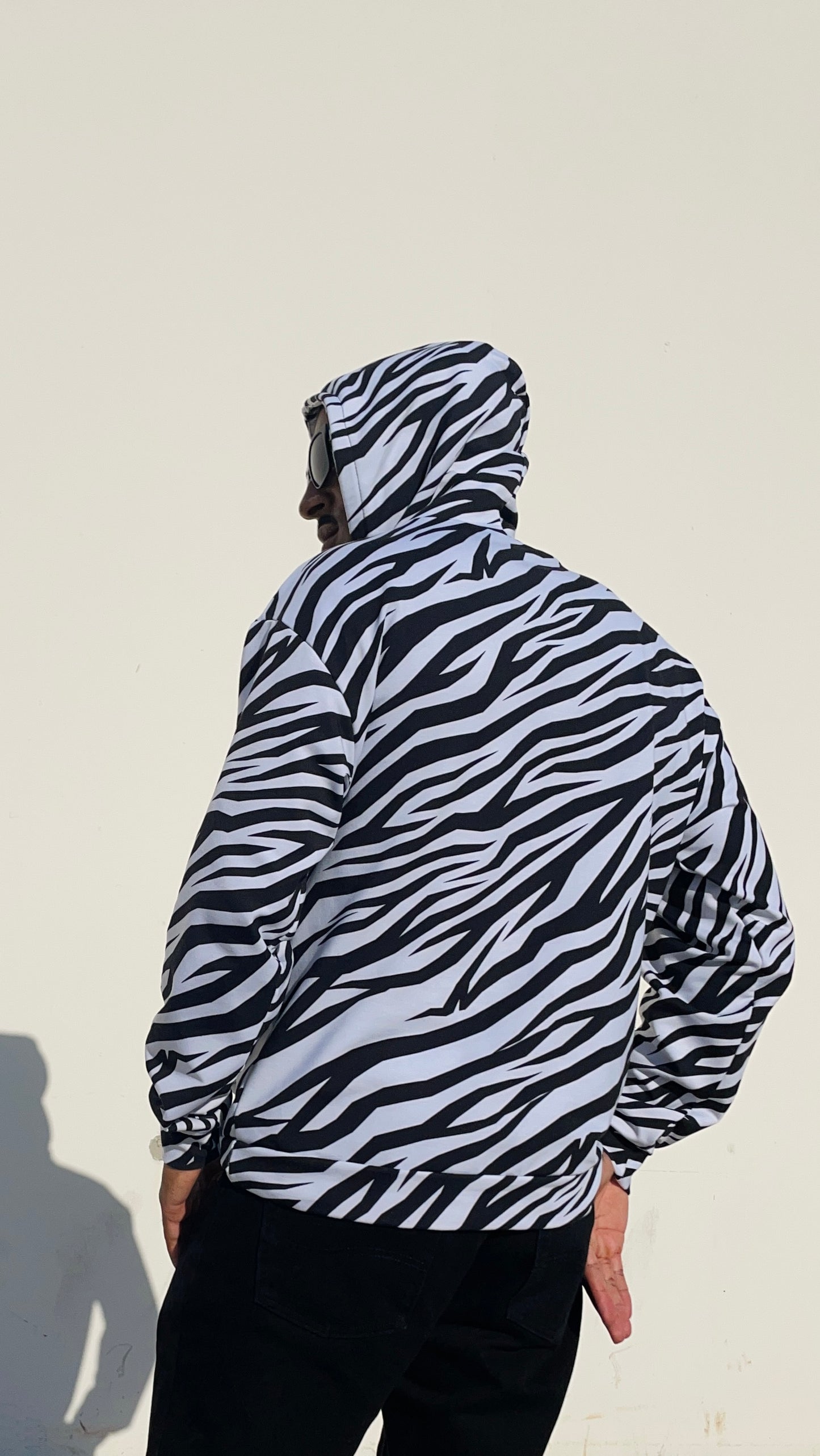 "Zebra" Hoodie (Black/White)