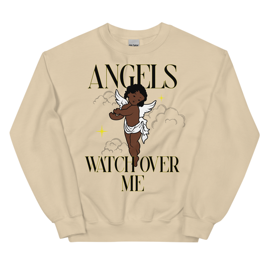 "Angels Watch Over Me" Sweatshirt (Sand)