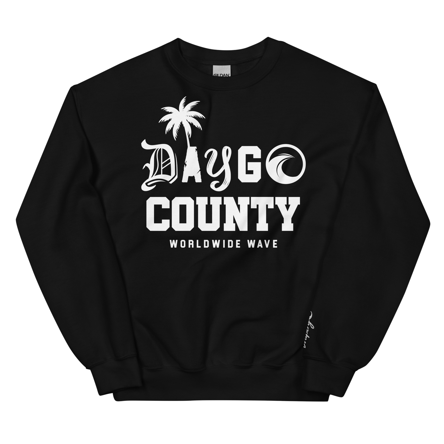 "Daygo County" Sweatshirt (Black, Red, & Blue)