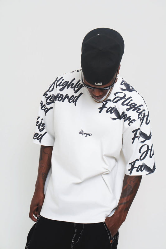 "Highly Favored" Tee (Ash) The Drapery