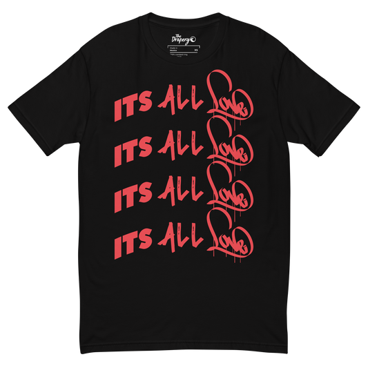 "Its All Love" Tee (Black/Red)