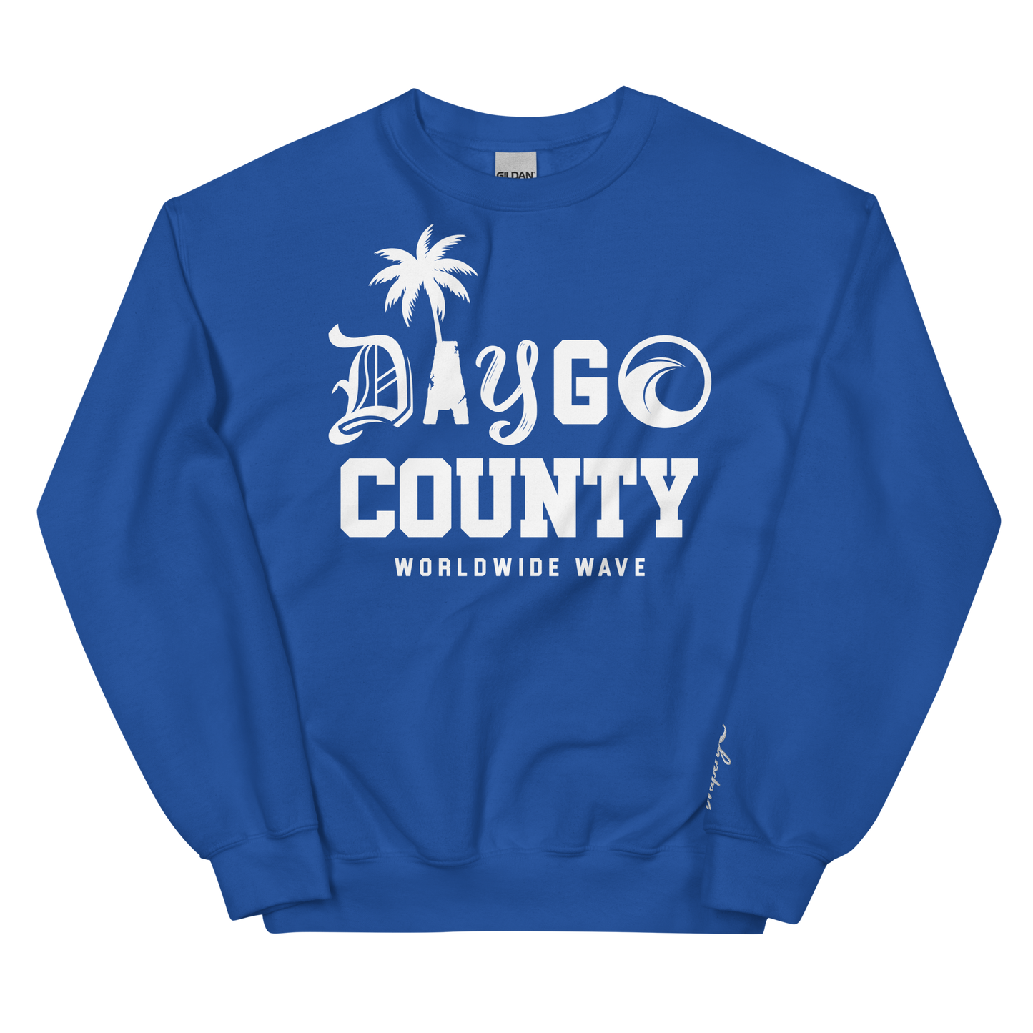 "Daygo County" Sweatshirt (Black, Red, & Blue)