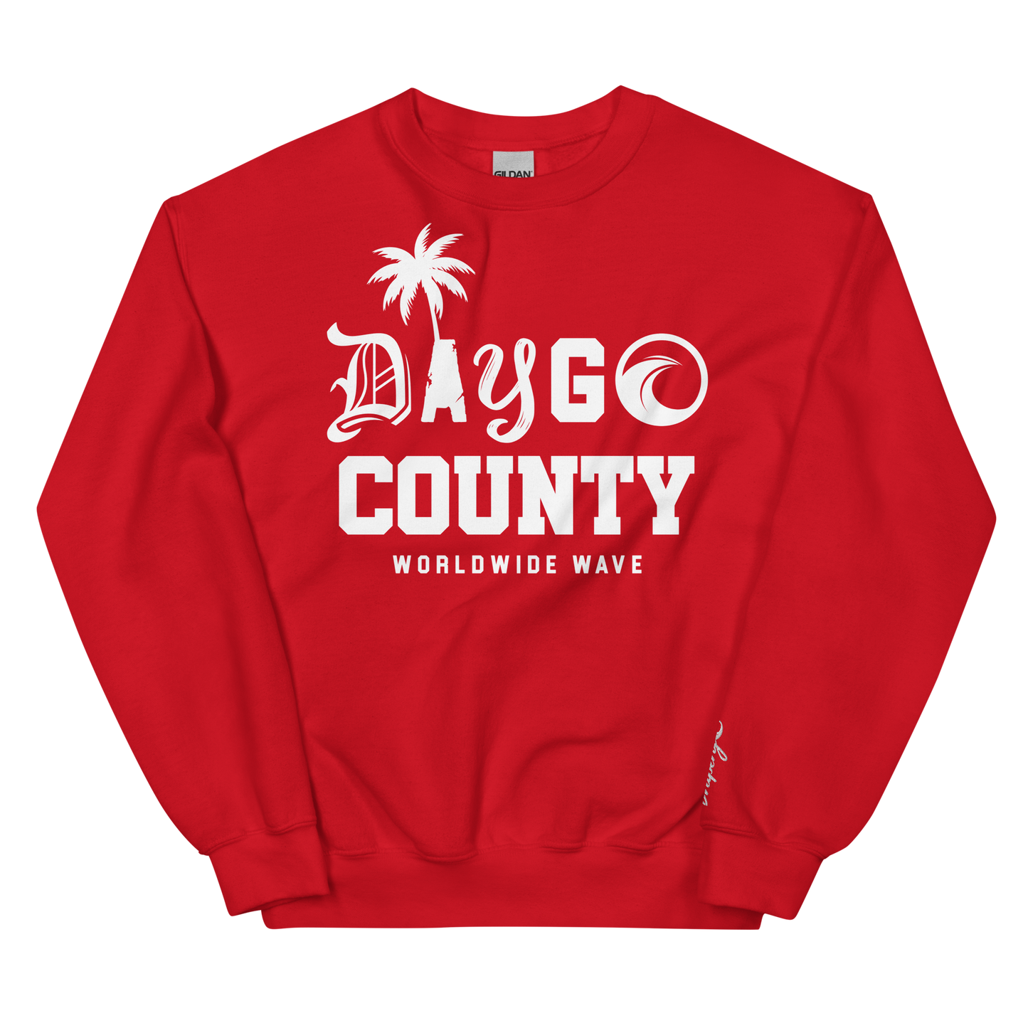 "Daygo County" Sweatshirt (Black, Red, & Blue)