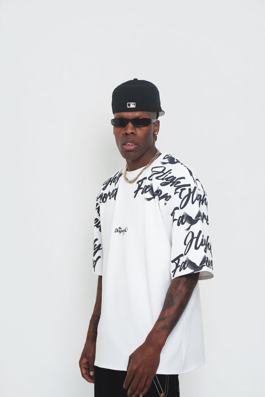 "Highly Favored" Tee (Ash) The Drapery