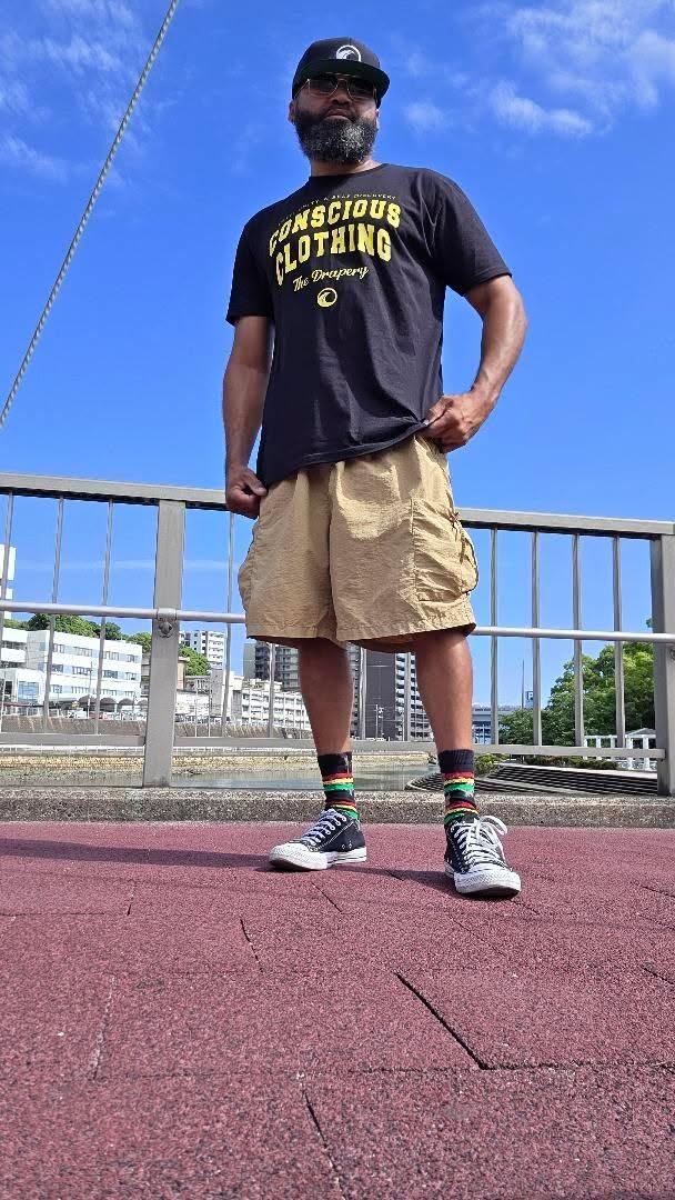 "Conscious Clothing" Tee (Black/Gold) The Drapery