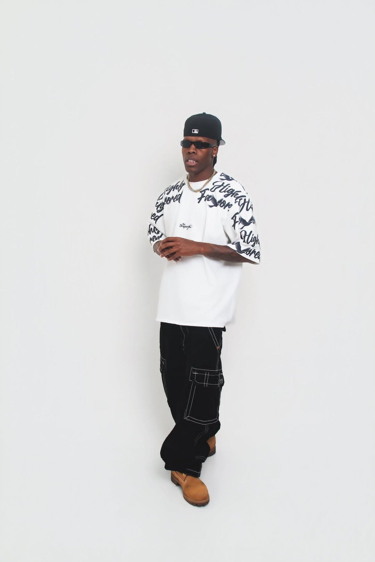 "Highly Favored" Tee (Ash) The Drapery